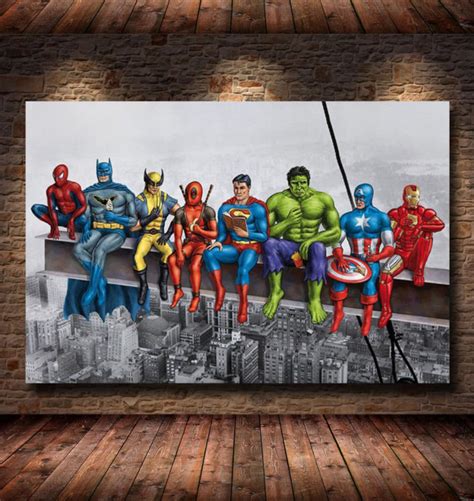 marvel comics wall mural